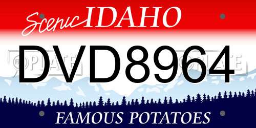 DVD8964 Idaho License Plate