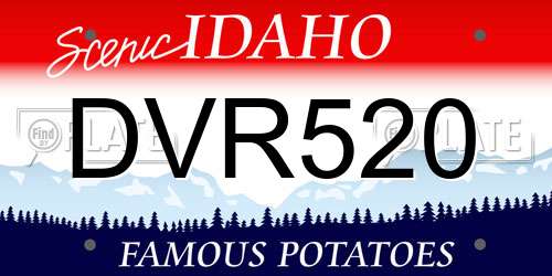 DVR520 Idaho License Plate