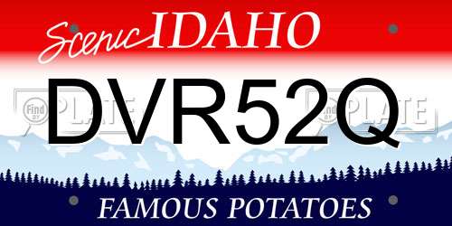 DVR52Q Idaho License Plate