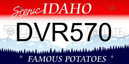 DVR570 Idaho License Plate