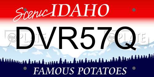 DVR57Q Idaho License Plate