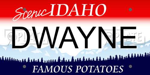 DWAYNE Idaho License Plate