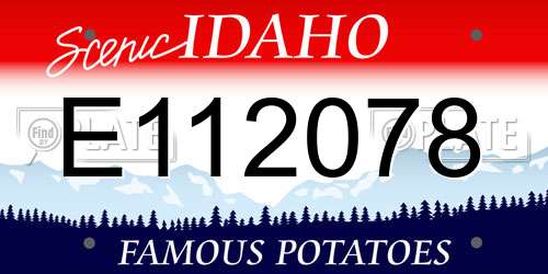 E112078 Idaho License Plate