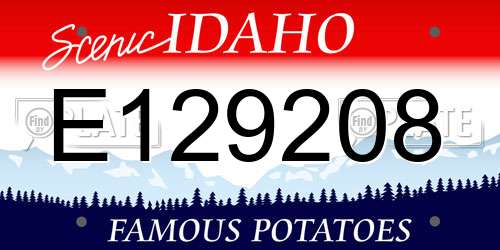 E129208 Idaho License Plate