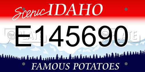 E145690 Idaho License Plate