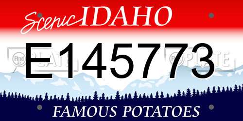 E145773 Idaho License Plate
