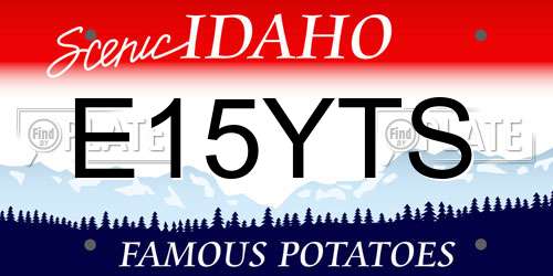 E15YTS Idaho License Plate