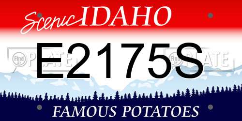 E2175S Idaho License Plate