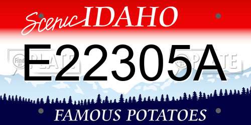 E22305A Idaho License Plate