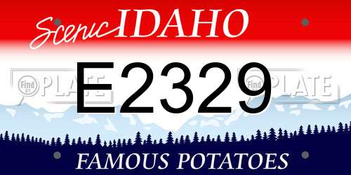 E2329 Idaho License Plate