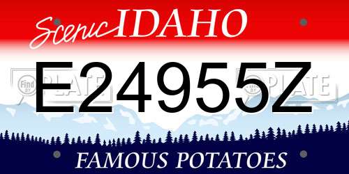 E24955Z Idaho License Plate