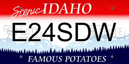E24SDW Idaho License Plate