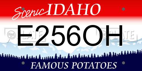 E256OH Idaho License Plate