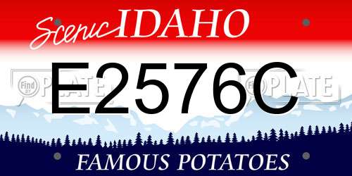 E2576C Idaho License Plate