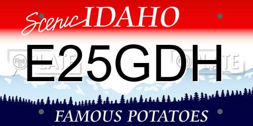 E25GDH Idaho License Plate