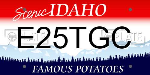 E25TGC Idaho License Plate