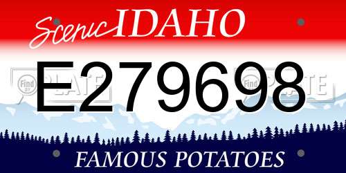 E279698 Idaho License Plate