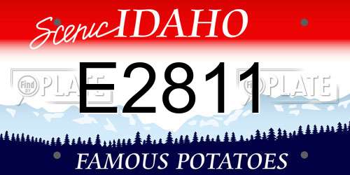 E2811 Idaho License Plate