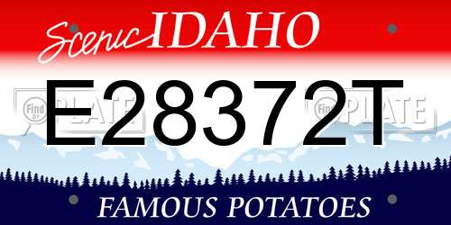 E28372T Idaho License Plate