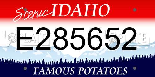 E285652 Idaho License Plate