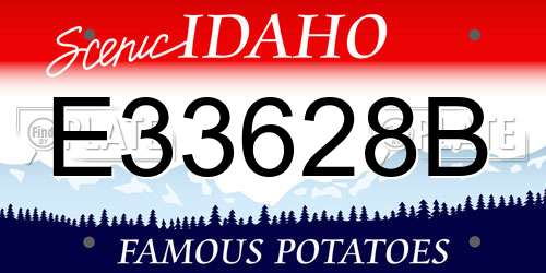E33628B Idaho License Plate