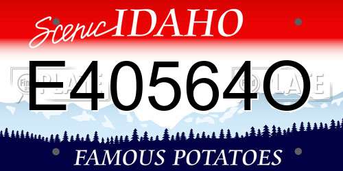 E40564O Idaho License Plate