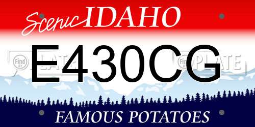 E430CG Idaho License Plate