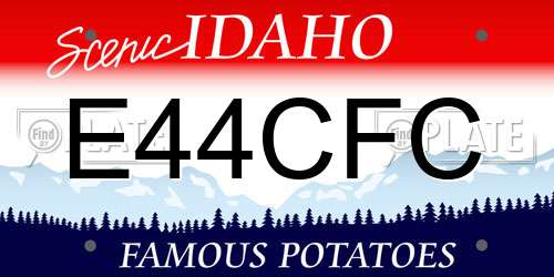 E44CFC Idaho License Plate