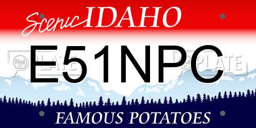 E51NPC Idaho License Plate