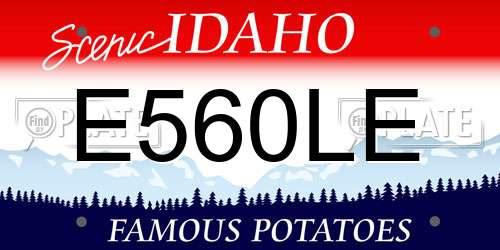 E560LE Idaho License Plate