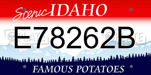 E78262B Idaho License Plate
