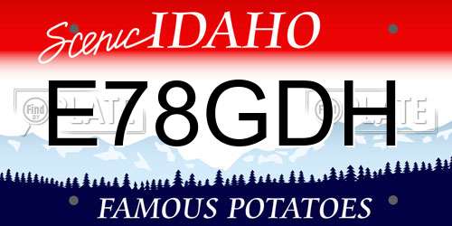 E78GDH Idaho License Plate