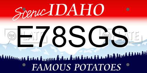 E78SGS Idaho License Plate