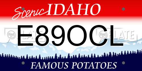 E89OCL Idaho License Plate