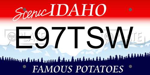 E97TSW Idaho License Plate