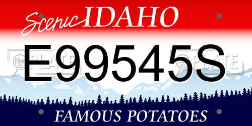 E99545S Idaho License Plate