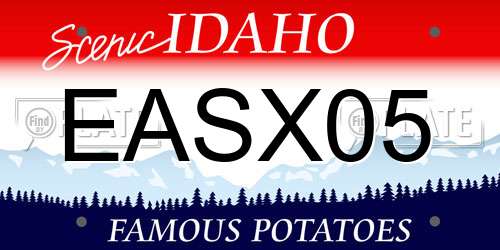 EASX05 Idaho License Plate