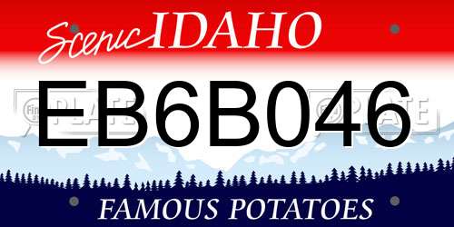 EB6B046 Idaho License Plate
