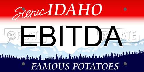 EBITDA Idaho License Plate