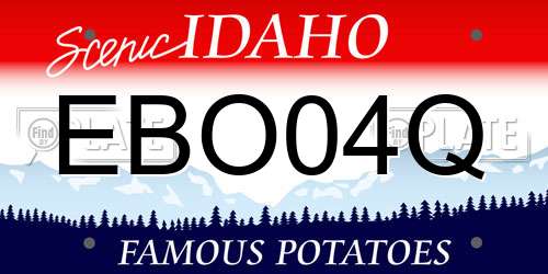 EBO04Q Idaho License Plate