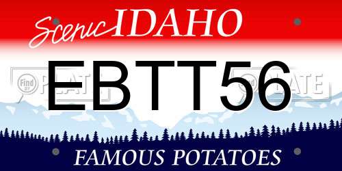 EBTT56 Idaho License Plate