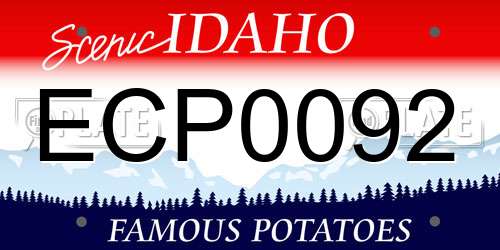 ECP0092 Idaho License Plate