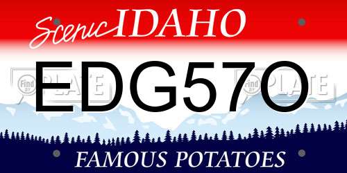 EDG57O Idaho License Plate