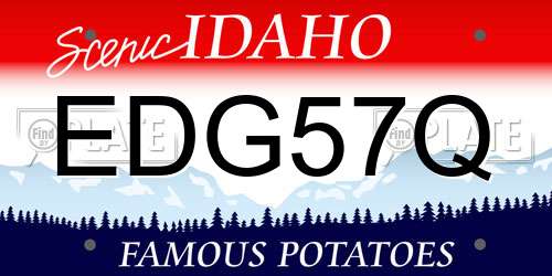 EDG57Q Idaho License Plate