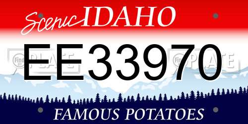 EE33970 Idaho License Plate