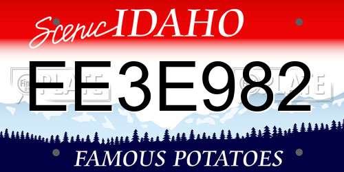 EE3E982 Idaho License Plate