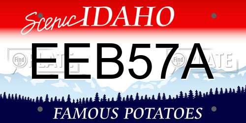 EEB57A Idaho License Plate