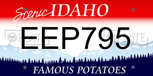 EEP795 Idaho License Plate