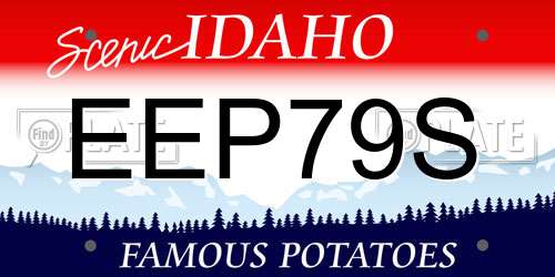 EEP79S Idaho License Plate