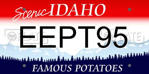 EEPT95 Idaho License Plate